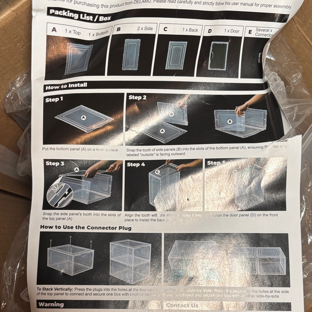 Clear Plastic Storage Box bundle of 20 - Picture 8 of 8